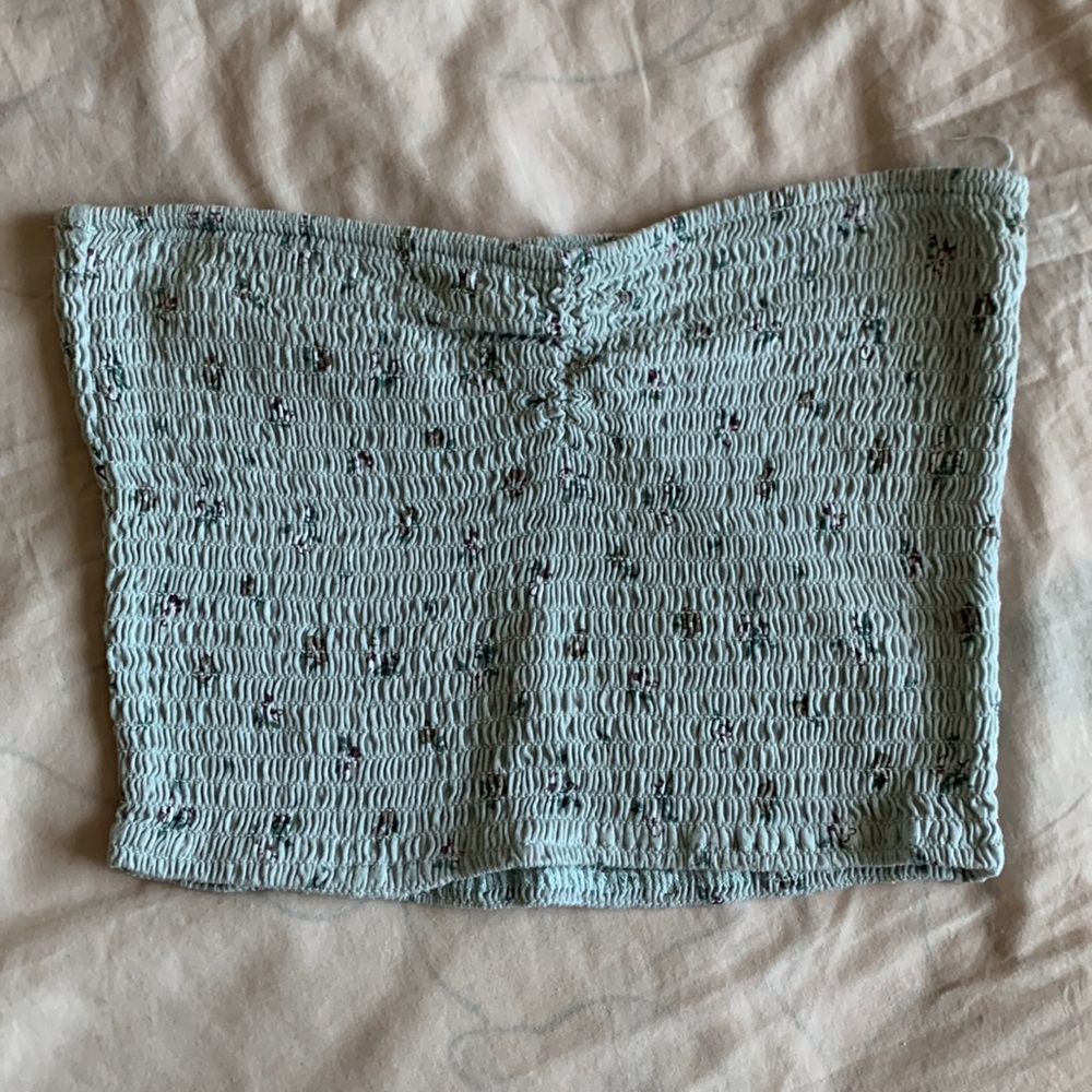 Sage green stretchy tube top size Med